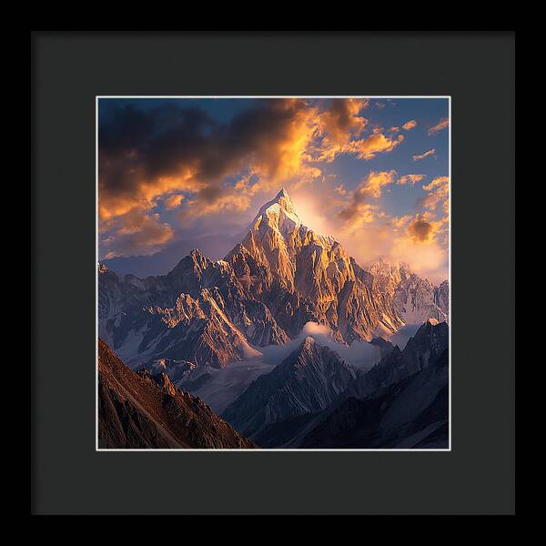 Crown of the Rockies - Framed Print