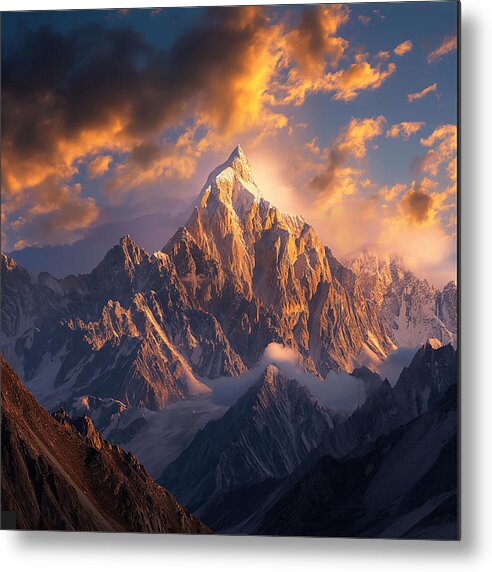 Crown of the Rockies - Metal Print