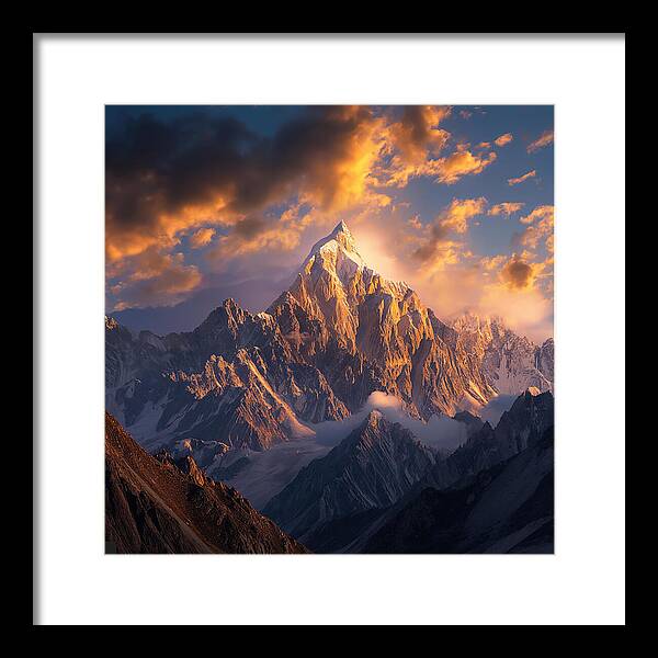 Crown of the Rockies - Framed Print