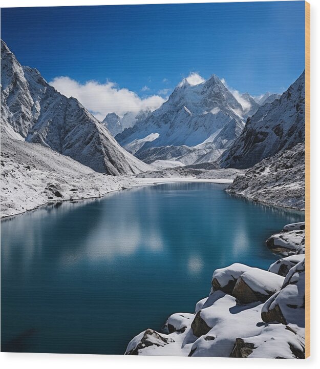 Crystal Lake Majesty - Wood Print