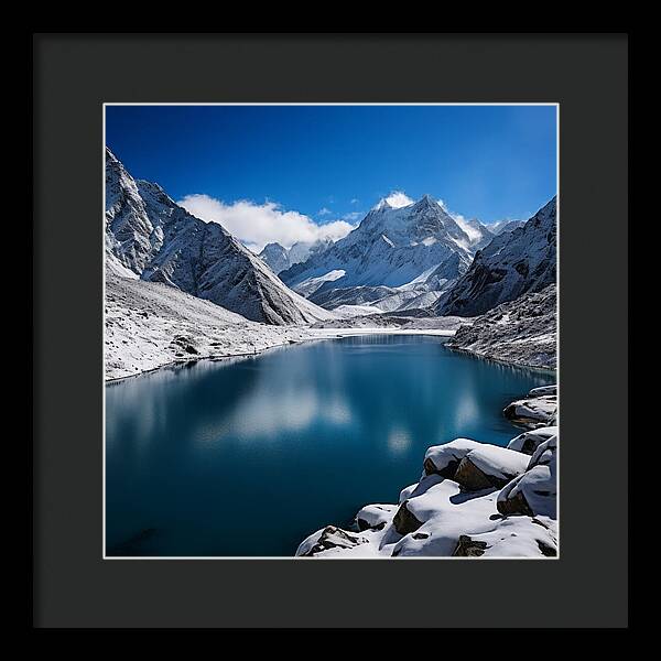 Crystal Lake Majesty - Framed Print