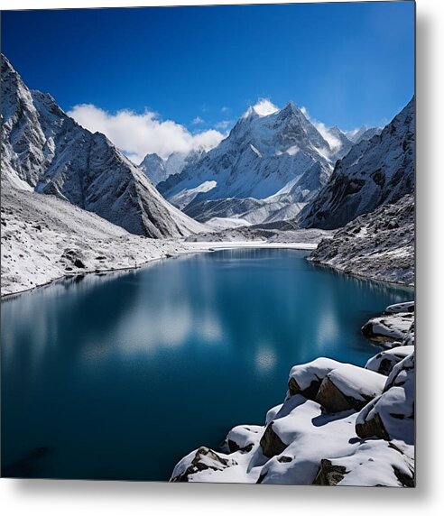 Crystal Lake Majesty - Metal Print