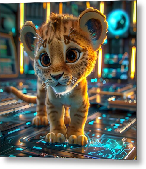 Cyber Cub - Metal Print