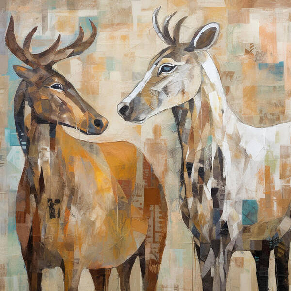 Deer Duo - Art Print