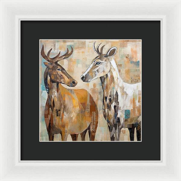 Deer Duo - Framed Print