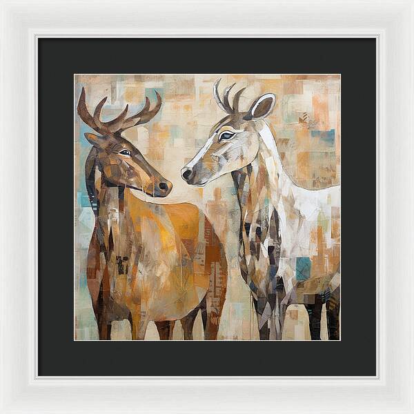 Deer Duo - Framed Print
