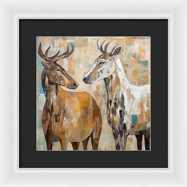 Deer Duo - Framed Print