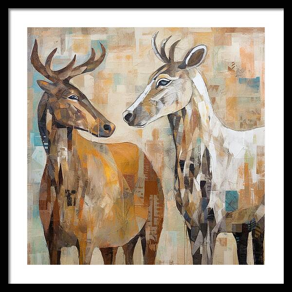Deer Duo - Framed Print
