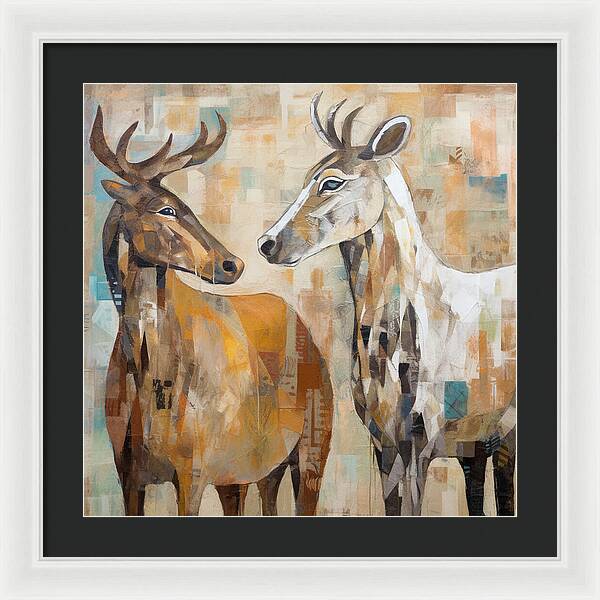 Deer Duo - Framed Print