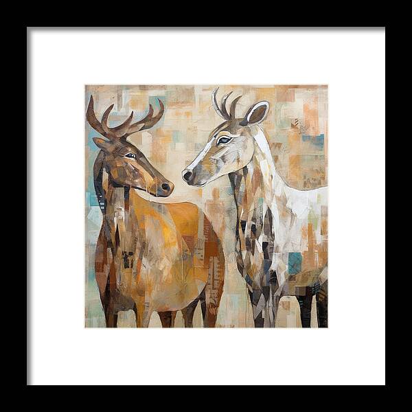 Deer Duo - Framed Print