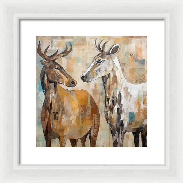 Deer Duo - Framed Print