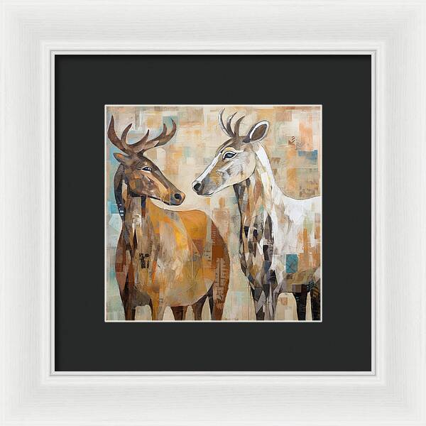 Deer Duo - Framed Print
