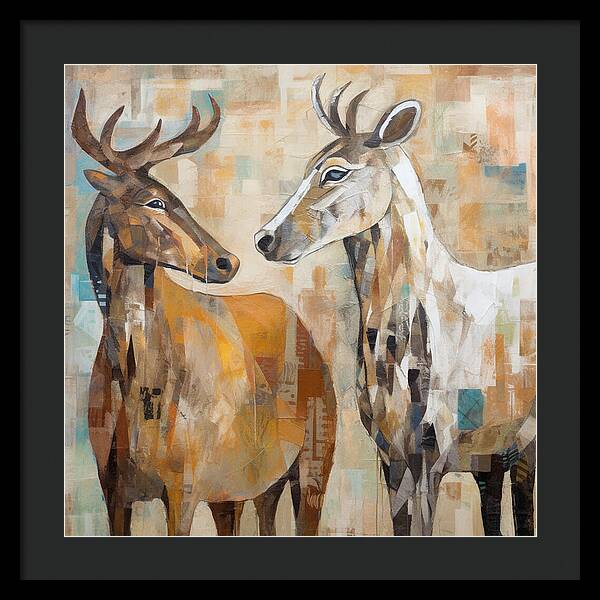 Deer Duo - Framed Print