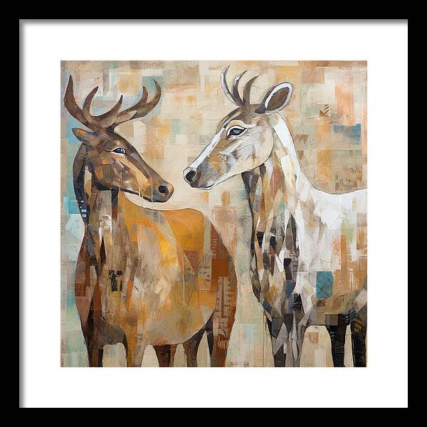Deer Duo - Framed Print