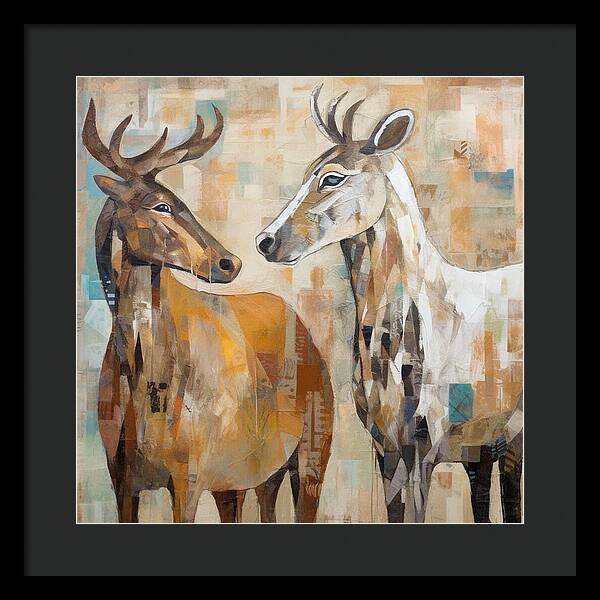 Deer Duo - Framed Print