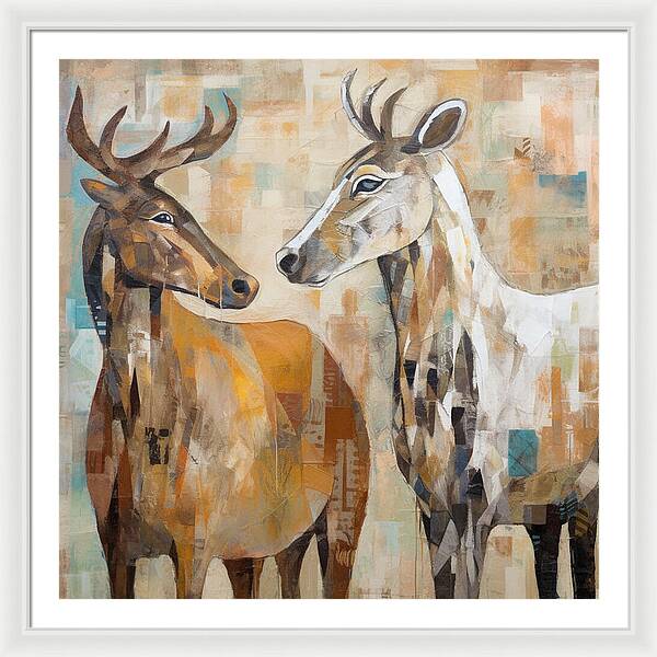 Deer Duo - Framed Print
