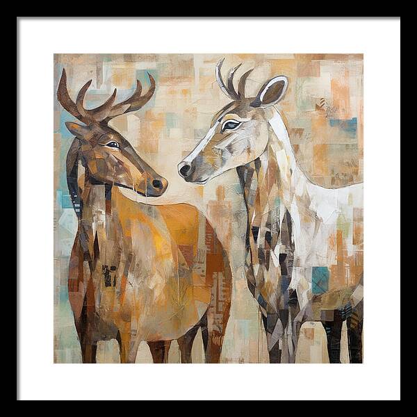 Deer Duo - Framed Print