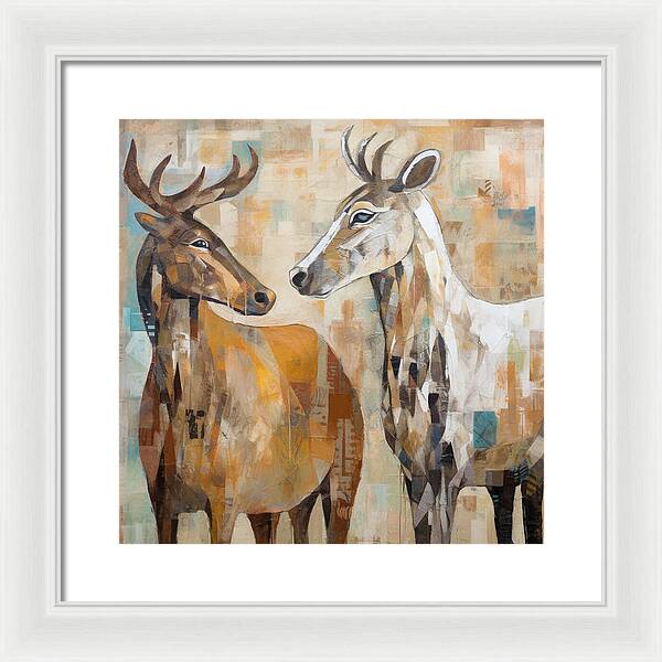 Deer Duo - Framed Print