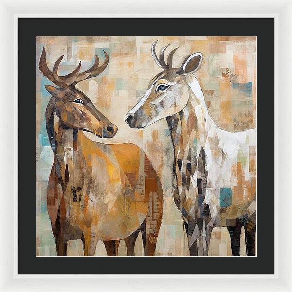 Deer Duo - Framed Print