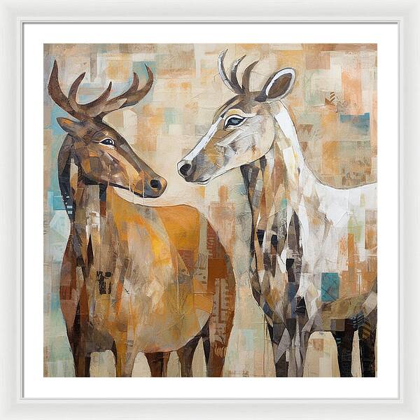 Deer Duo - Framed Print