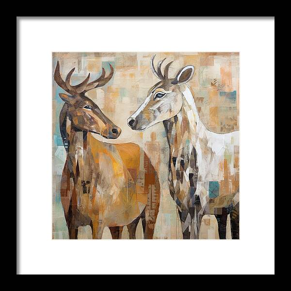 Deer Duo - Framed Print