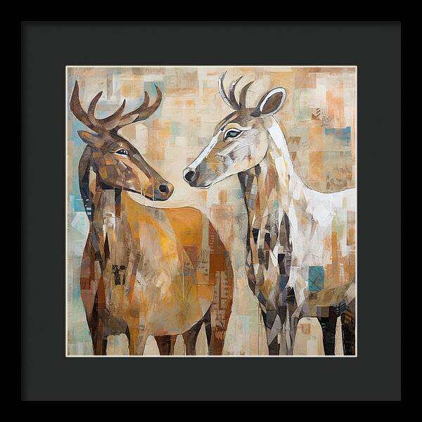 Deer Duo - Framed Print