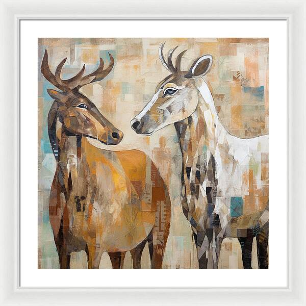 Deer Duo - Framed Print