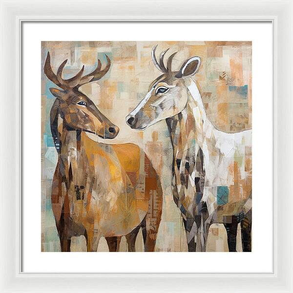Deer Duo - Framed Print