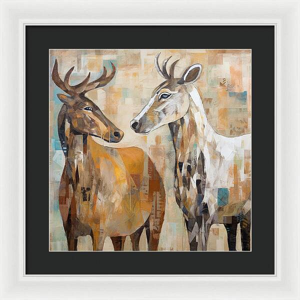 Deer Duo - Framed Print