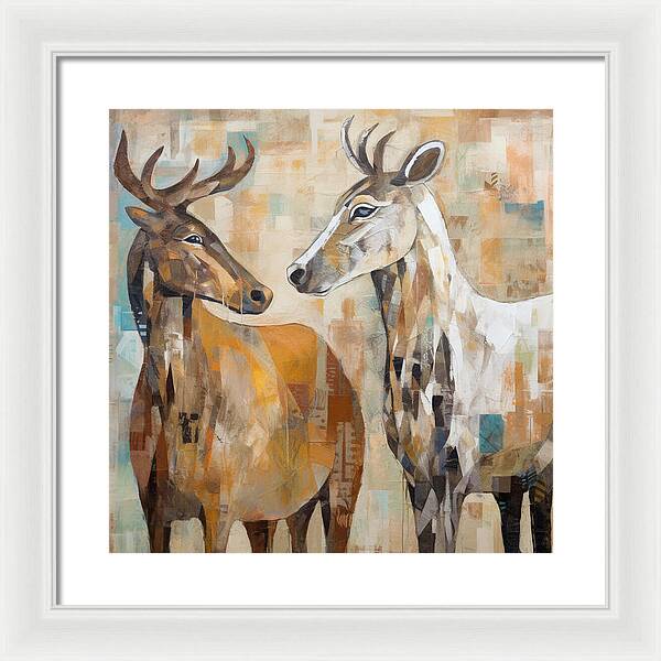 Deer Duo - Framed Print