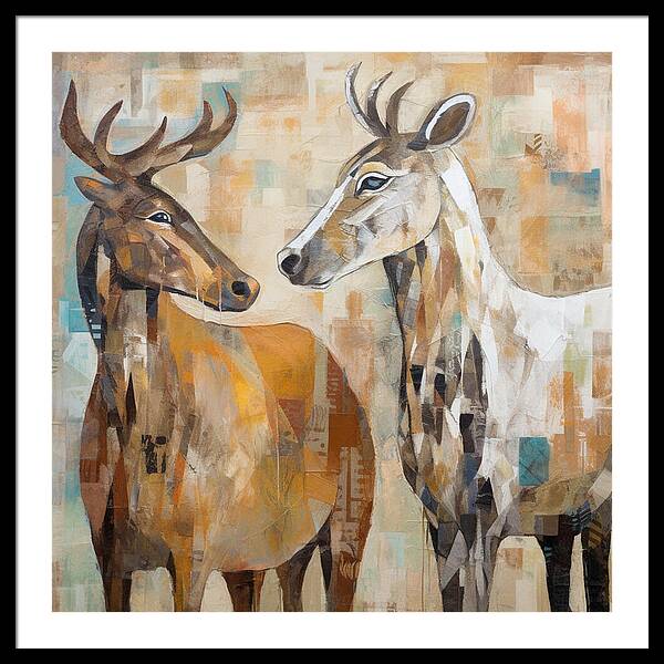 Deer Duo - Framed Print