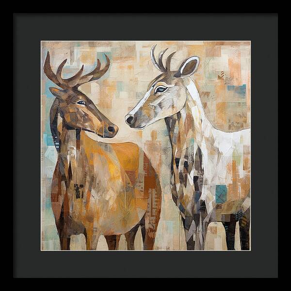 Deer Duo - Framed Print