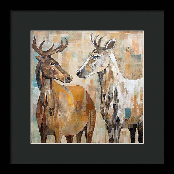 Deer Duo - Framed Print