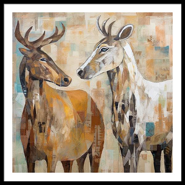 Deer Duo - Framed Print