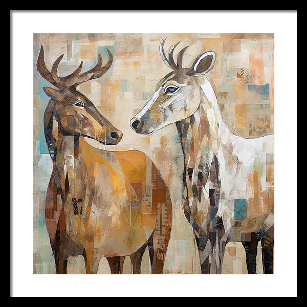 Deer Duo - Framed Print