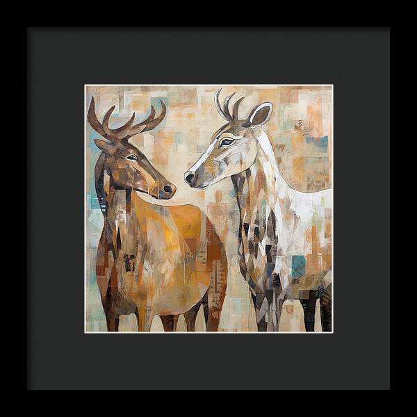 Deer Duo - Framed Print