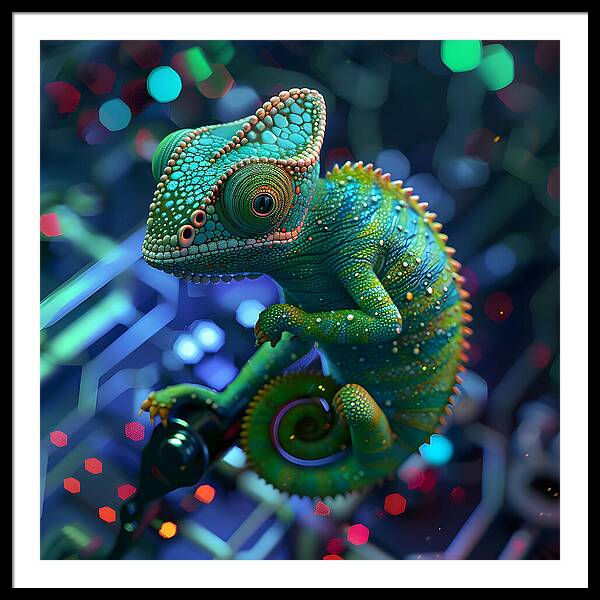 Digital Camouflage - Framed Print