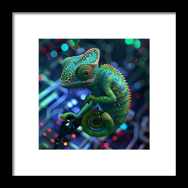 Digital Camouflage - Framed Print