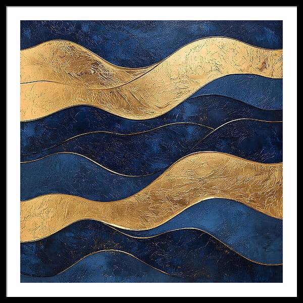 Ebb and Gold - Framed Print