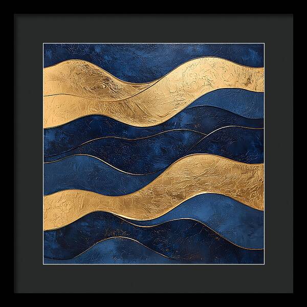 Ebb and Gold - Framed Print