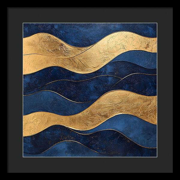 Ebb and Gold - Framed Print