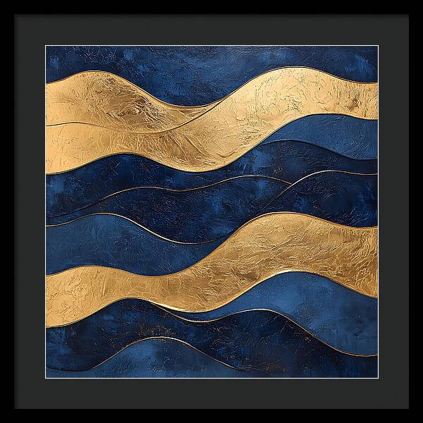 Ebb and Gold - Framed Print