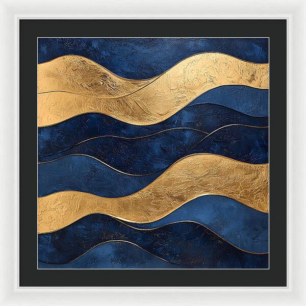 Ebb and Gold - Framed Print