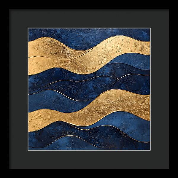 Ebb and Gold - Framed Print
