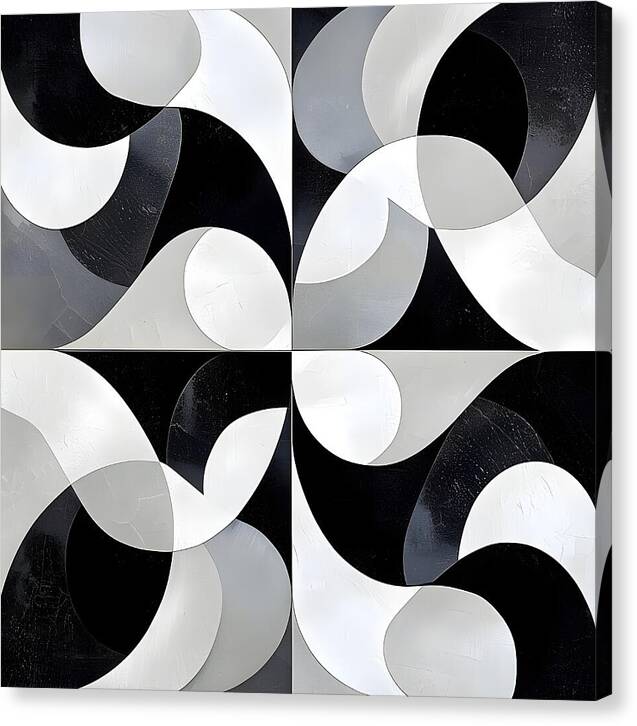 Echoes in Grayscale - Canvas Print