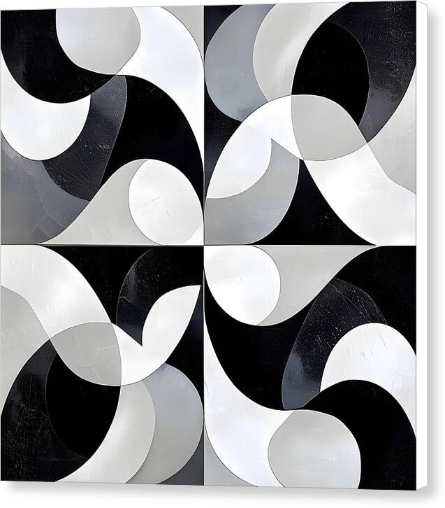 Echoes in Grayscale - Canvas Print