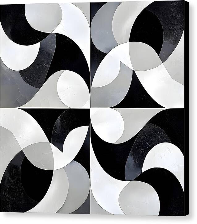 Echoes in Grayscale - Canvas Print