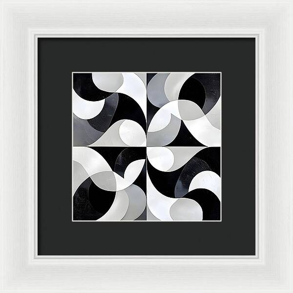 Echoes in Grayscale - Framed Print