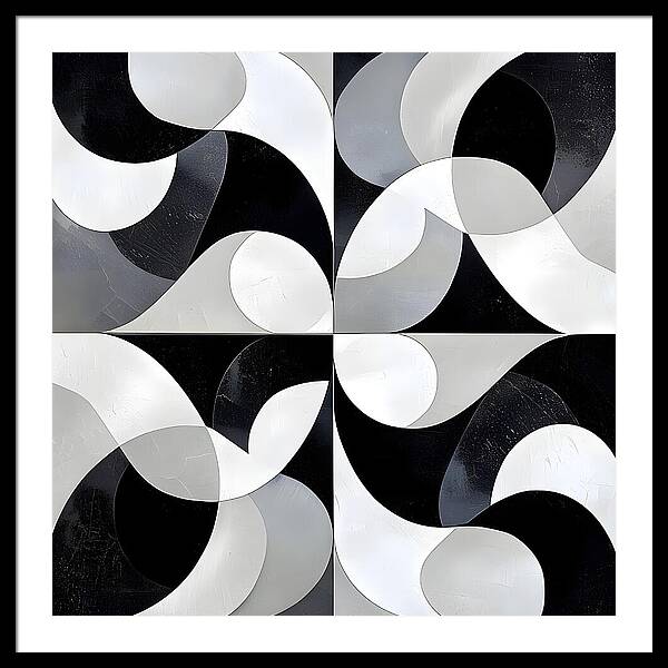 Echoes in Grayscale - Framed Print