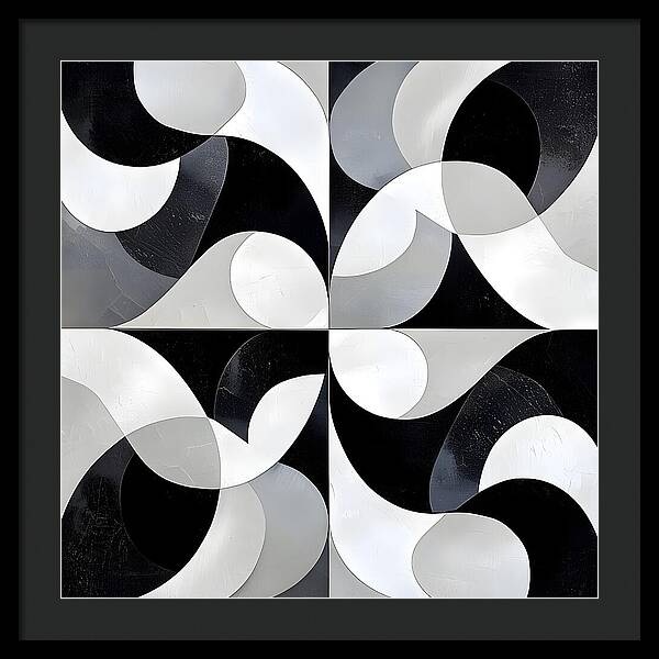 Echoes in Grayscale - Framed Print